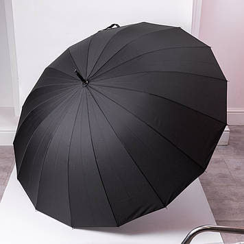 Класична парасолька-тростина напівавтомат з поліестеру міцна надійна 16 спиць діаметр 116 см HP-23-5