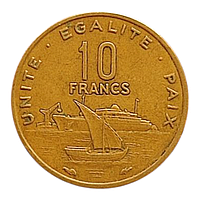 Джибуті 10 франків, 1991