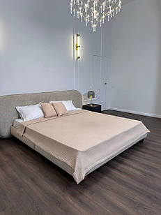 Плед покривало косичка, 100% cotton, бежевий колір (Розміри і кольори в асортименті)