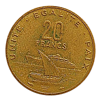 Джибуті 20 франків, 1977