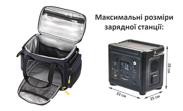 Сумка для зарядної станції 33*28*25 см Big Синя Сумка для зарядної станції 33*28*25 см Big Синя