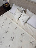 Покривало "Бароко №4", 100% cotton, молочний колір (Розміри і кольори в асортименті), фото 7