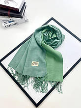 Кашеміровий шарф EST. 2023 двусторонній 180*70 см фісташковий