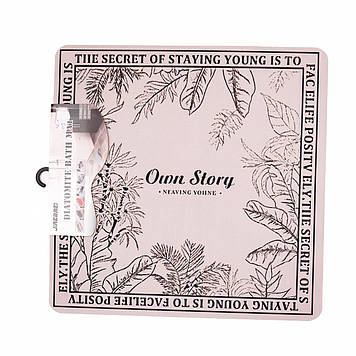 Захисний килимок для ванної кімнати діатомітовий вологоабсорбуючий 58*57 см HP-42-1OS