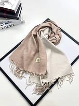 Кашеміровий шарф EST. 2023 двусторонній 180*70 см латте