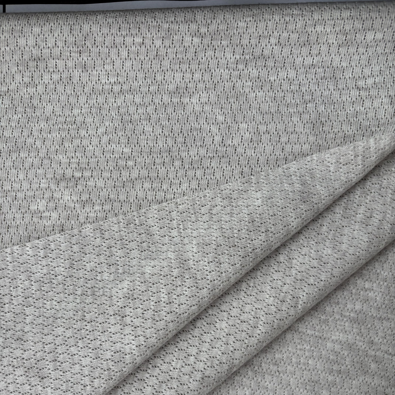 Рібана трансферлі преміум трикотажне полотно бежевий меланж соти, фото 1