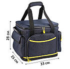 Сумка для зарядної станції 33*28*25 см Big Синя. Чохол для портативної зарядної станції, фото 5