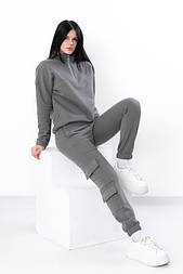 Спортивний жіночий костюм, тринитка петля кишені