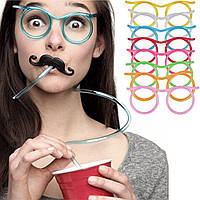 Святкові соломинки для напоїв - Окуляри-трубочки для вечірок і корпоративів