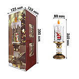 Декоративна новорічна LED-свічка «Дід Мороз» D25A, святковий нічник, ялинковий декор, різдвяна прикраса, фото 3