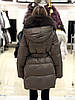 Пуховик жіночий Chanevia 25510 SEAL BROWN, фото 4