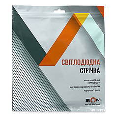 LED стрічка Biom Professional COB 480шт/м 12.5W/м IP33 12V (3000-3500K) BPS-G4-12-8-COB-480-WW 27343