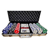 Покерний набір на 300 фішок в кейсі з номіналом., фото 4
