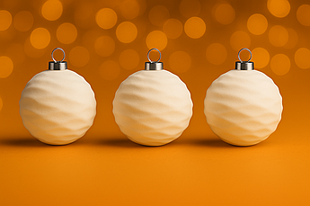 Ялинкові кулі «Зефірка» оксамитові бордові 6 см | набір 6 шт | новорічні прикраси | іграшки для ялинки | 8 різновидів кольорів Білий