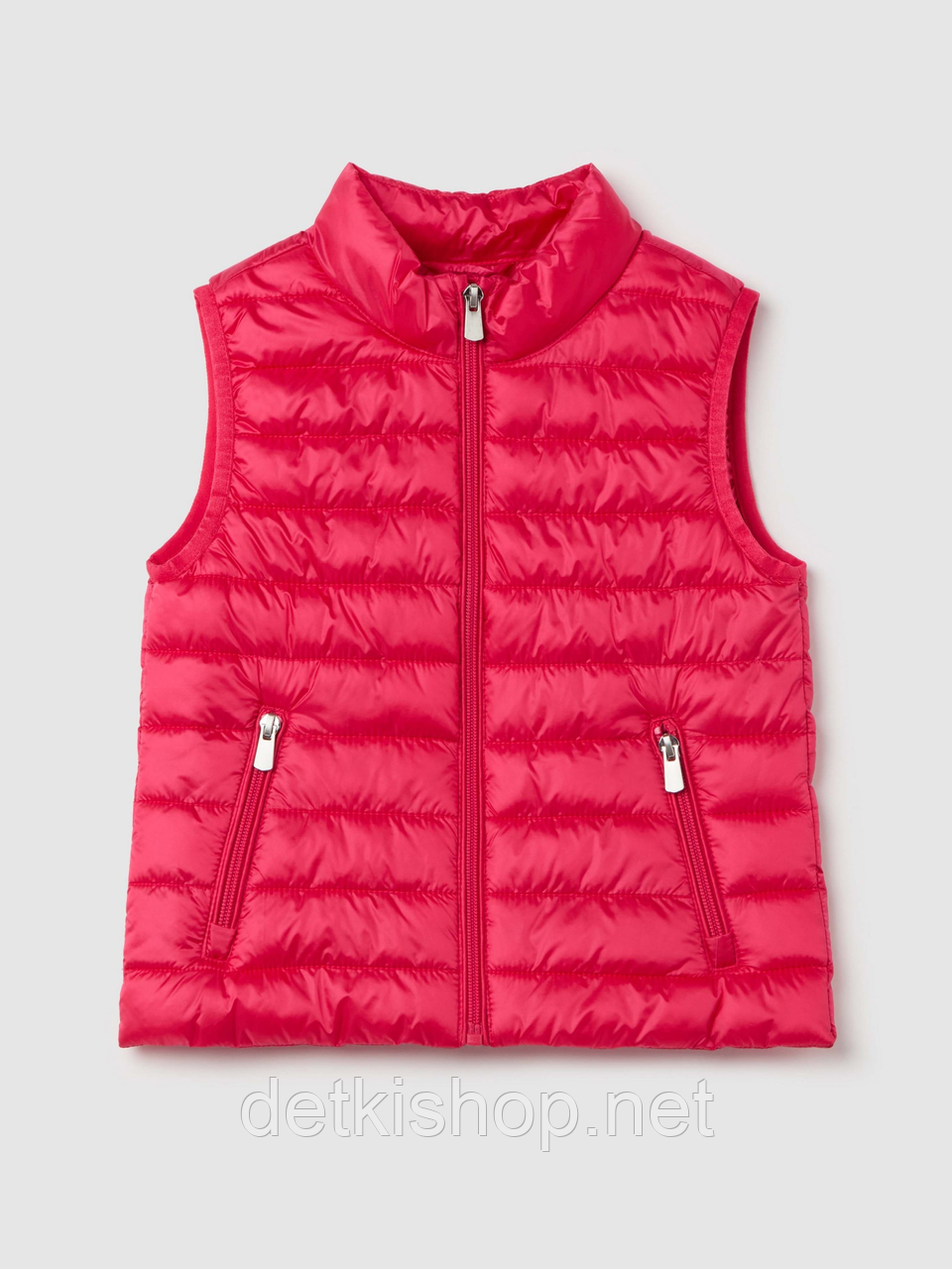 Дитячий малиновий жилет для дівчинки з утеплювачем OVS 110 см (4-5Y)
