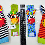 Розвиваючи браслети і шкарпетки брязкальця Sozzy в подарунковій упаковці, фото 6