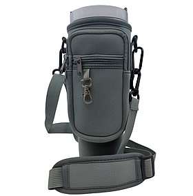 Чохол-сумка для термокружки Stanley Quencher 1,18 л темно-сірий KT7001317 з ремінцем, захисний кейс для кухля