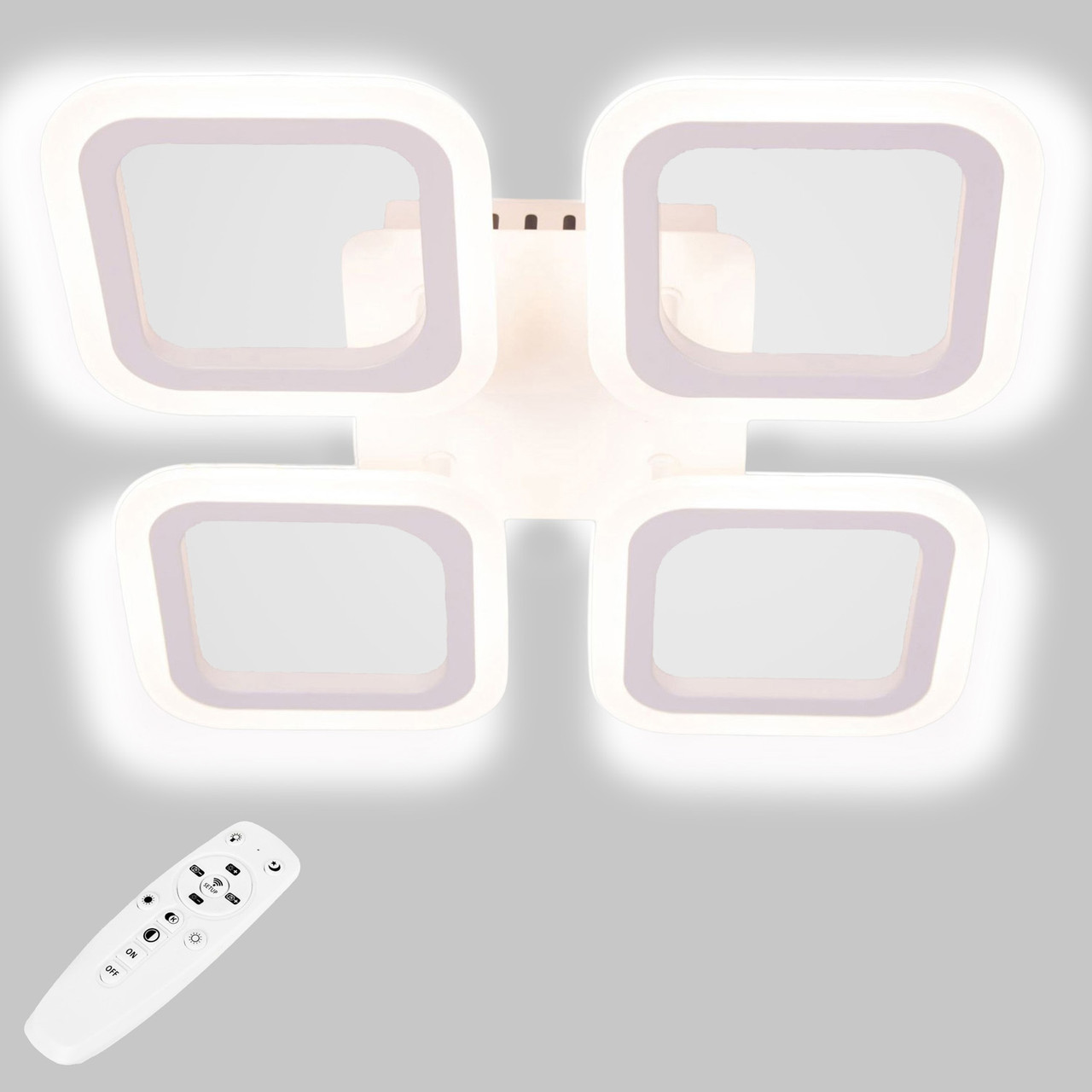 Стельова LED люстра, світлодіодний світильник Sunlight білий 6325/4S