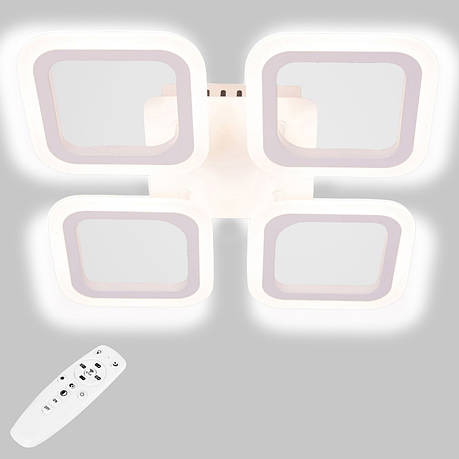 Стельова LED люстра, світлодіодний світильник Sunlight білий 6325/4S, фото 1