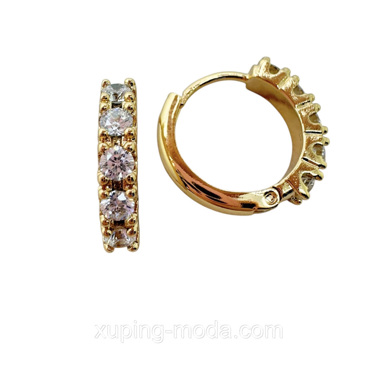 Сережки xp. 15 мм. 18к, фото 1