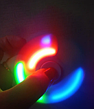 Спінер-антистрес світний Іграшка-антистрес у формі спінера Спінер світиться в темряві Led spinner, фото 2