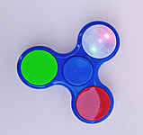 Спінер-антистрес світний Іграшка-антистрес у формі спінера Спінер світиться в темряві Led spinner, фото 6