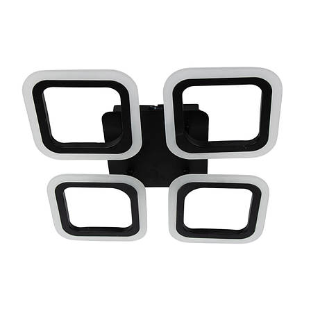 Стельова LED люстра, світлодіодний світильник Sunlight чорний 6325/4S, фото 2