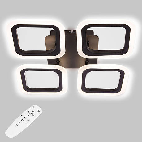 Стельова LED люстра, світлодіодний світильник Sunlight чорний 6325/4S, фото 1