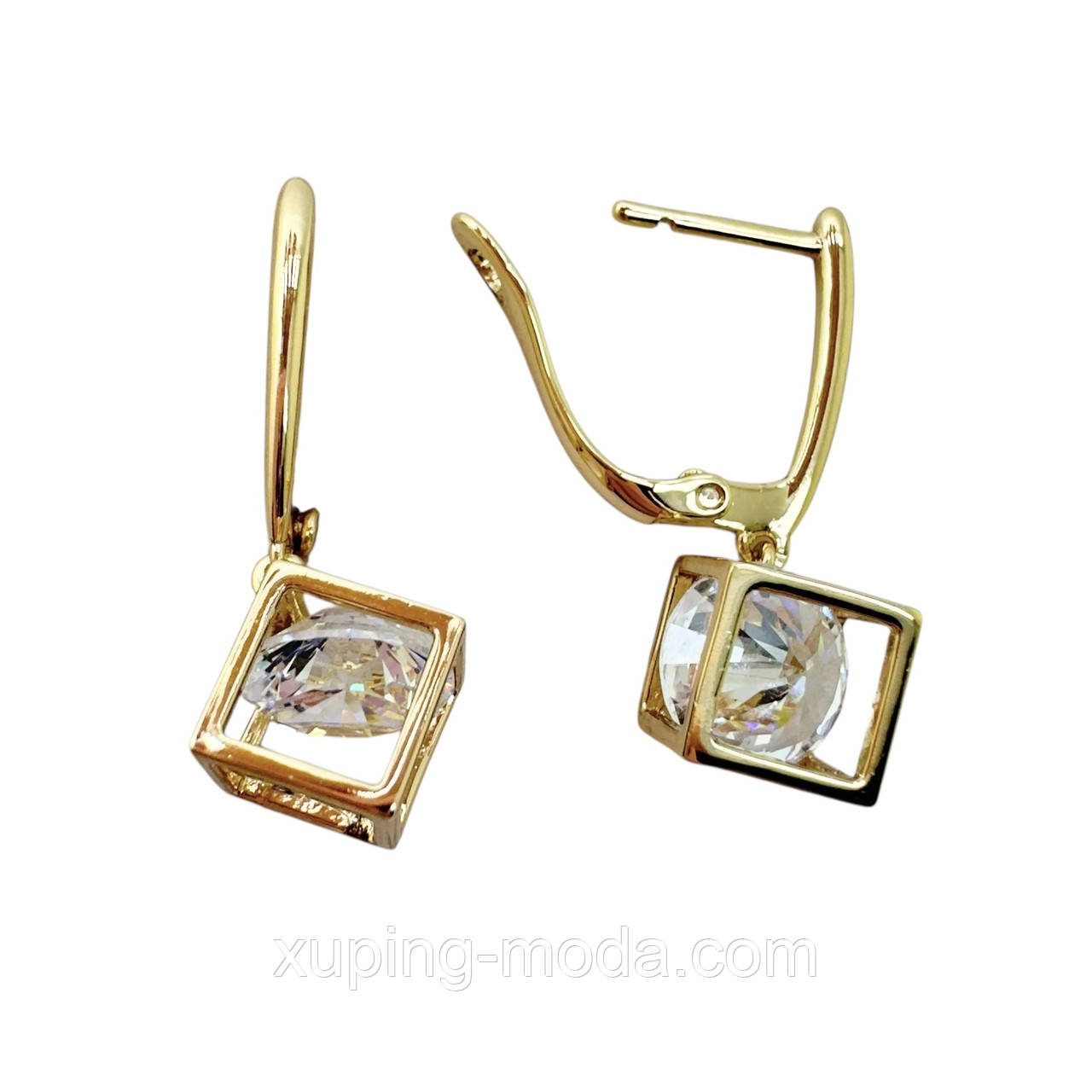 Сережки xp. 25 мм. 18к, фото 1