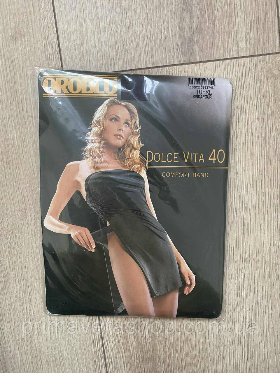 Oroblu Жіночі капронові колготи 40 ден чорні XL, фото 1