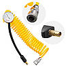 Компресор автомобільний 12 В, 25 А, циліндр 2х30 мм, макс. 10 бар, шланг 0.25*2 м + PU 4.5 м, кабель живлення 3м INTERTOOL AC-0005, фото 8