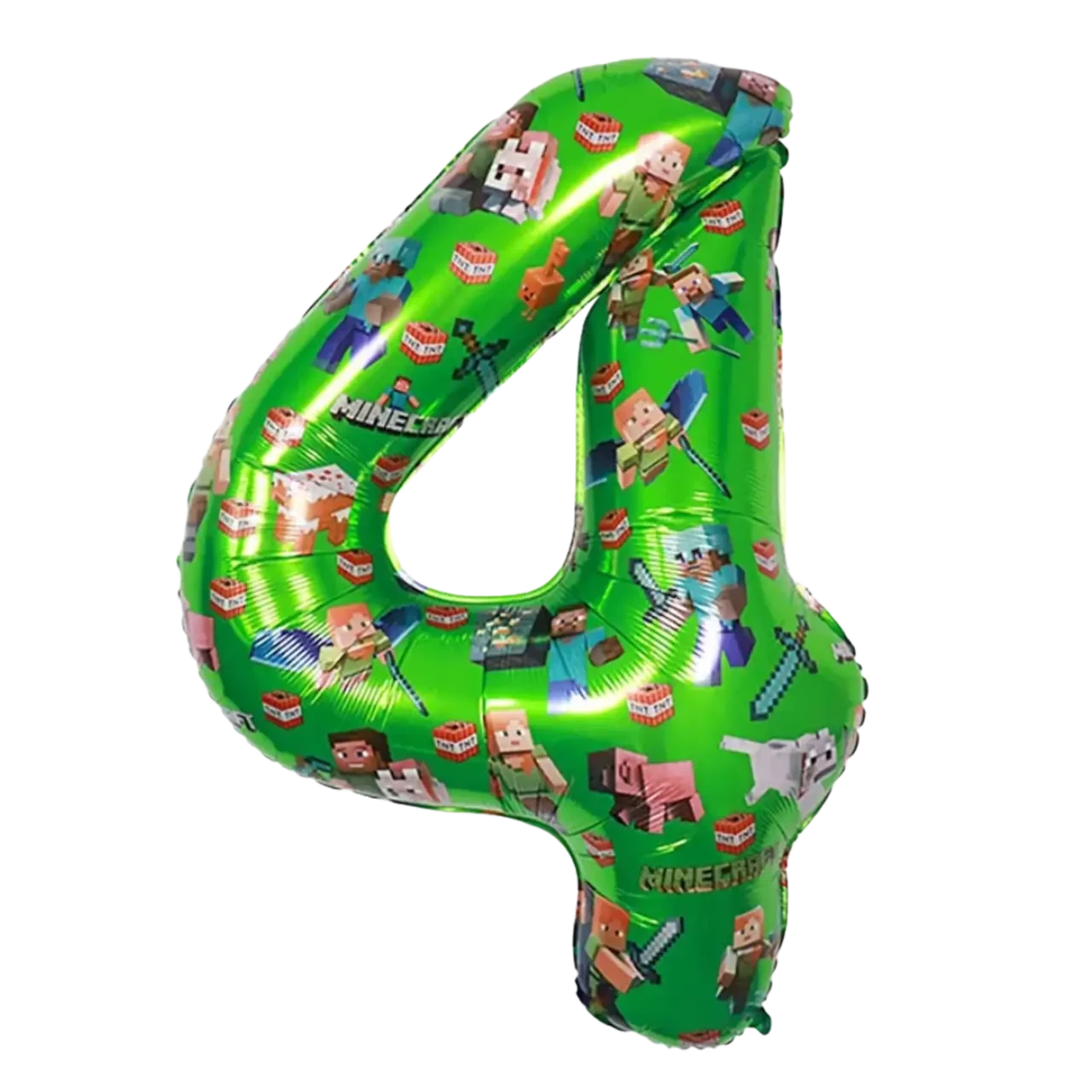 Фольгована цифра «4» Minecraft, 40" (Китай)