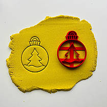 3D-формочки-вирубки для пряників "Ялинкова іграшка 20"