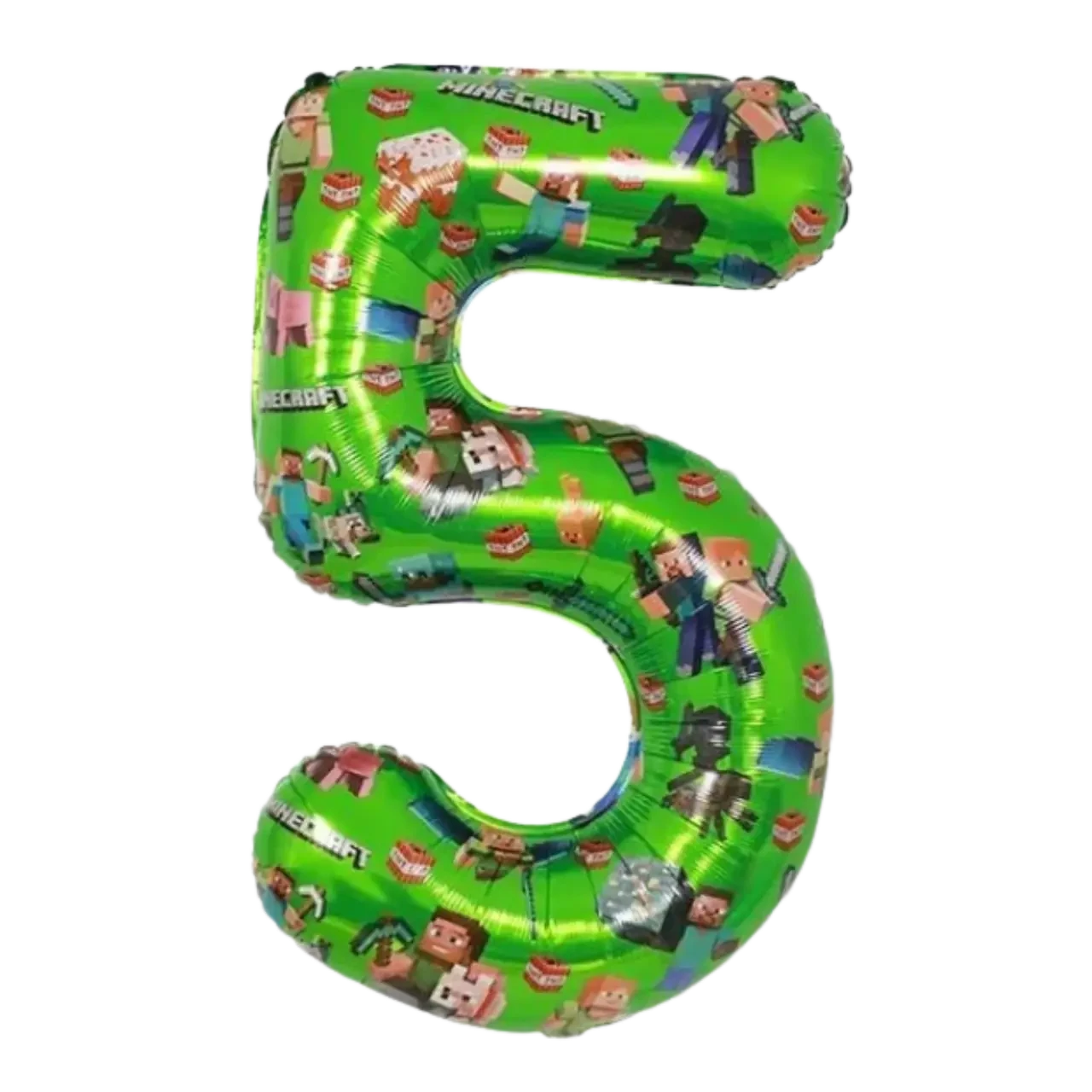 Фольгована цифра «5» Minecraft, 40" (Китай)