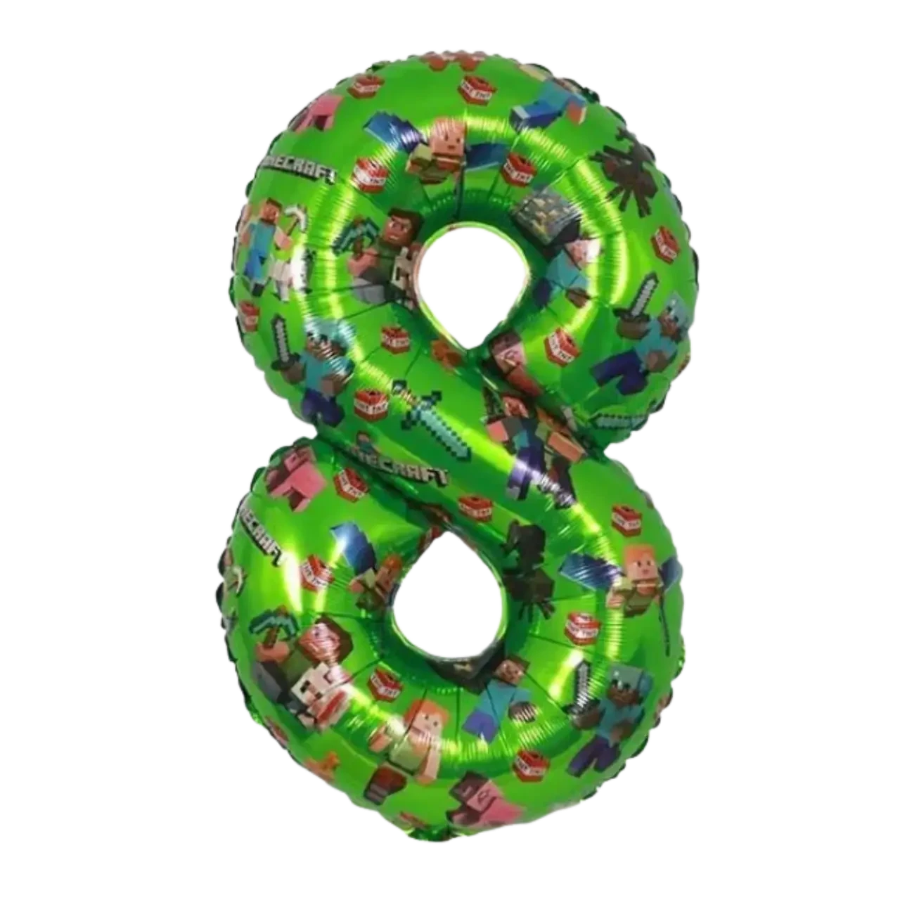 Фольгована цифра «8» Minecraft, 40" (Китай)