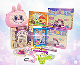 Мега Набір Labubu 20 в 1: Подарунковий Бокс (Сюрприз), Творчість + Стиль, Конструктор, Плюшева Сумка (Лабубу), фото 3