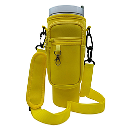Чохол-сумка для термокружки Stanley Quencher 1,18 л з ремінцем, захисний кейс для кухля, жовтий KT7001318