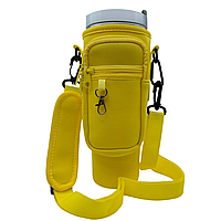 Чохол-сумка для термокружки Stanley Quencher 1,18 л з ремінцем, захисний кейс для кухля, жовтий KT7001318. solve