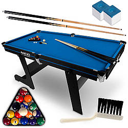 Більярдний стіл з аксесуарами Neo-Sport NS-808, 183 x 92 x 81 см