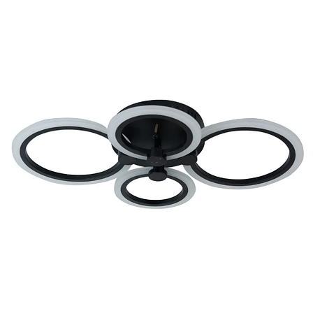 Стельова LED люстра, світлодіодний світильник Sunlight чорний 6326/2+2, фото 2