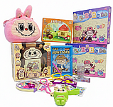 Мега Набір Labubu 20 в 1: Подарунковий Бокс (Сюрприз), Творчість + Стиль, Конструктор, Плюшева Сумка (Лабубу), фото 8