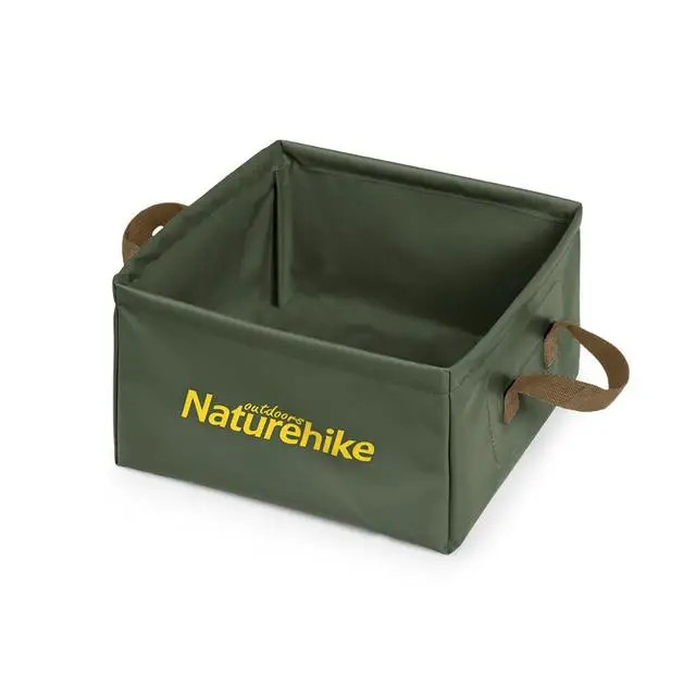 Відро складане Naturehike Square bucket 13 л NH19SJ007 green, фото 1