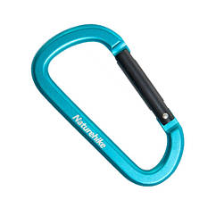 Карабін багатофункціональний Naturehike D-type 80 мм NH15A001-H blue