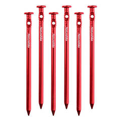 Кілочки Nail Naturehike aluminum 150 мм (6 шт.) NH17D025-D red