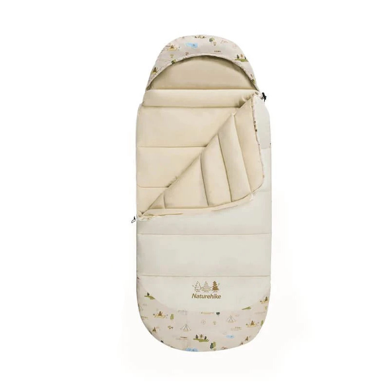 Спальний мішок дитячий Naturehike B300 CNH22SD001 бежевий, фото 1