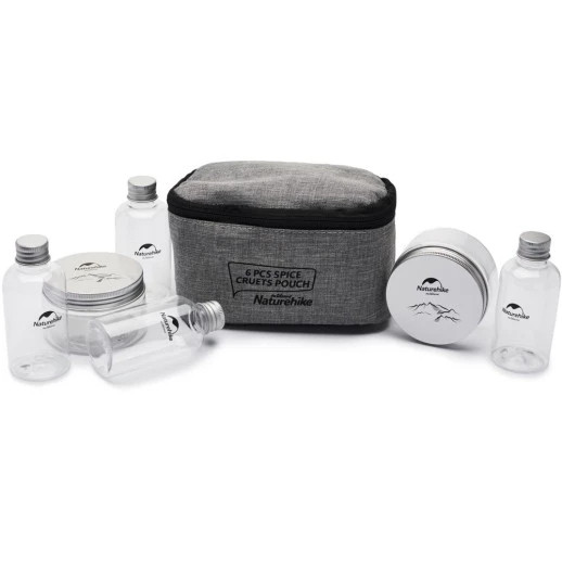 Набір для спецій Naturehike BBQ 6 шт. NH17T011-P grey, фото 1