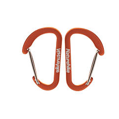 Карабін багатофункціональний Naturehike D-type mini 40 мм NH15A004-H orange