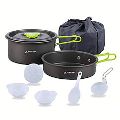 Набір посуду для кемпінгу Starcamp Cookware set 1-2 HX-CK01 black