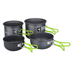 Набір посуду для кемпінгу Starcamp Cookware set 2-3 HX-CK03 black