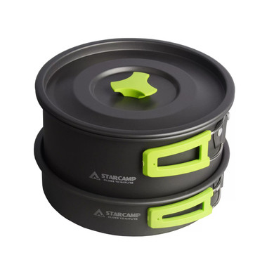 Набір посуду для кемпінгу Starcamp Cookware set 3-4 HX-CK07 black, фото 1